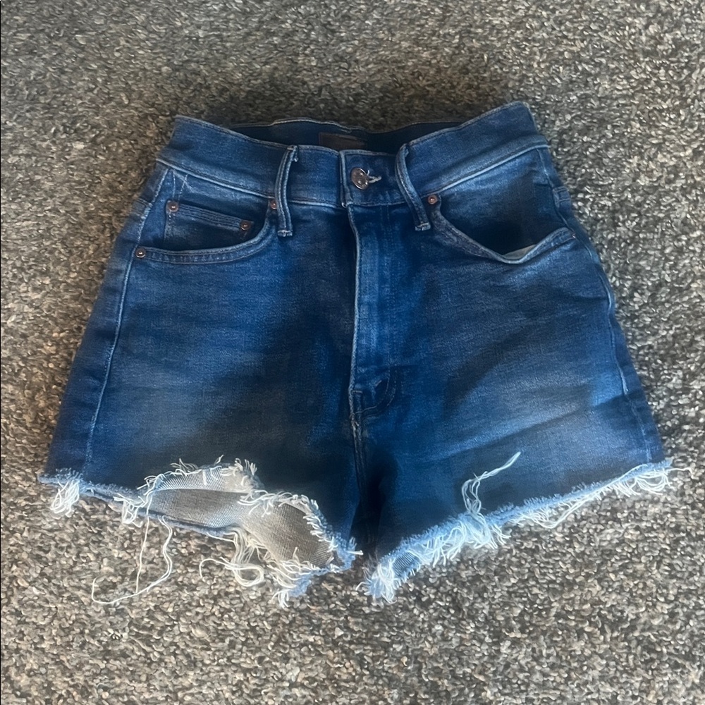 Mother Easy Does It denim shorts size 24